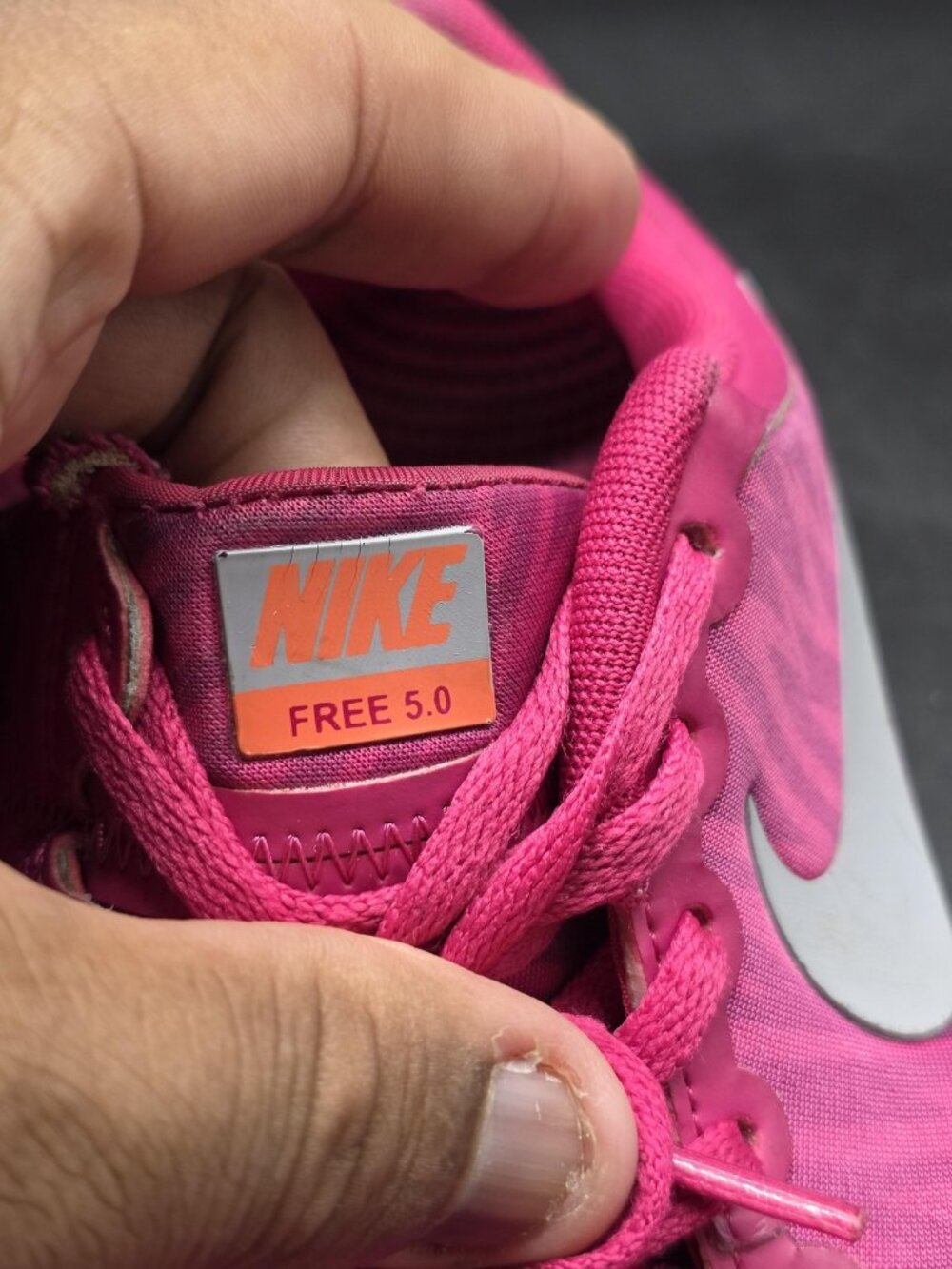 Nike Free 5.0 Shoes Womens Size 9 Pink Mesh Running Sneakers Damaged 511281-502 - Picture 6 of 15